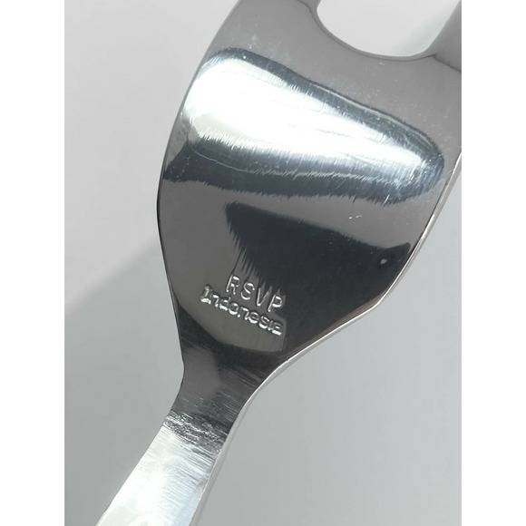 RSVP RXV5 Beaded, 2-Piece Carving Knife 12 1/4” & Fork 10 1/2” Stainless 18/10 - Picture 3 of 3